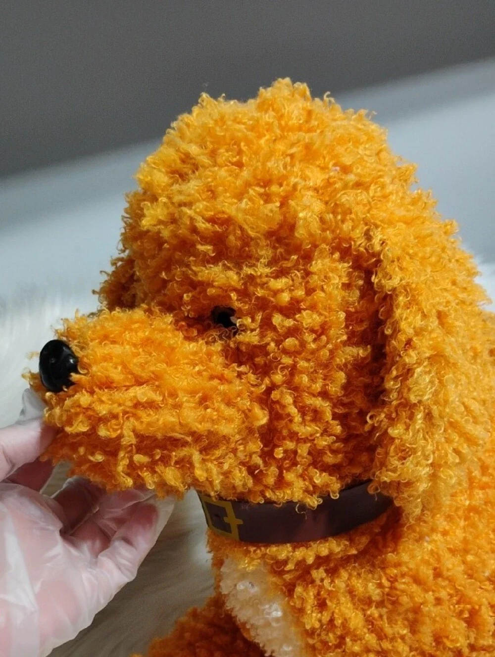 (C-70) Retired Disney Fancy Nancy Large Curly Plush Toy Poodle